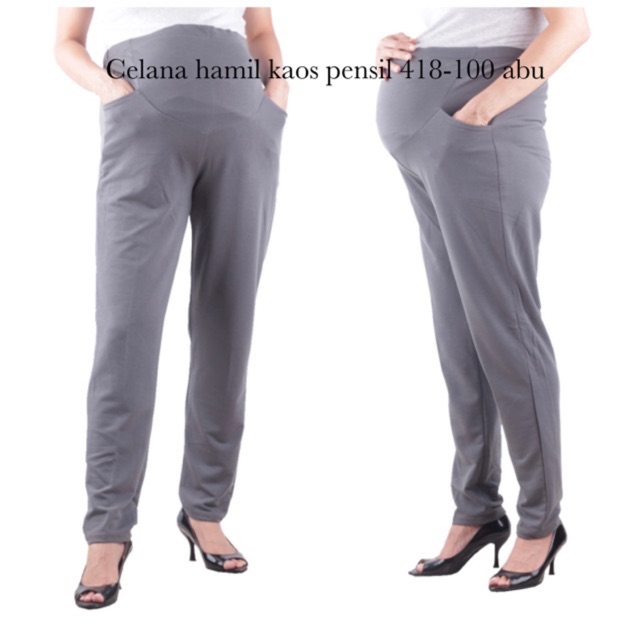 Celana kaos hamil legging 418 abu