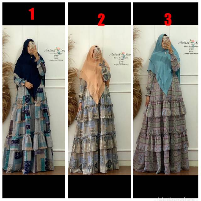 Set syar'i Aminah ORI fajar/Fino