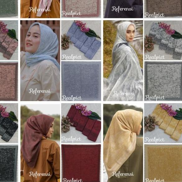 ✸ (New/Leopard/Polkadot/Love)Kerudung Segiempat Voal Lasercut Hijab Voal Motif Jilbab Voal Lasercut 