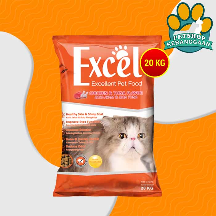 Makanan Kucing Excel Cat Tuna 20kg Ikan Donat