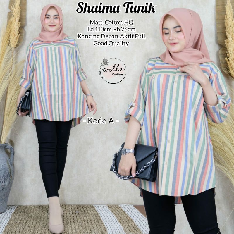 shaima tunik / tunik salur / atasan salur