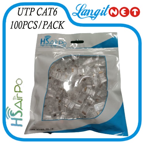 CONNECTOR HS AIRPO RJ45 UTP CAT6E