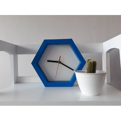 Promo Jam hexagonal / rak dinding jam / jam dinding / Jam dinding kayu