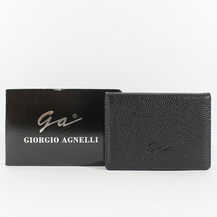 Dompet Kartu Kulit Original Branded | Giorgio Agnelli Mil676 Black