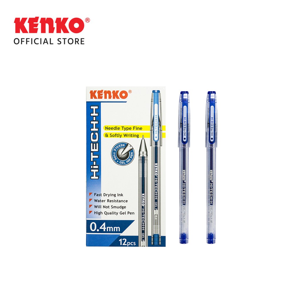 

KENKO GEL PEN / Pulpen Jel / Pena Jel / Pen Tinta Gel Hi-Tech-H 0.4 Mm