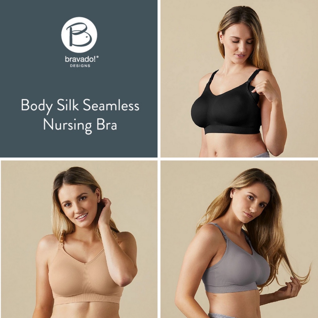 Bravado Designs Body Silk Seamless Wireless Maternity &amp; Nursing Sustainable Bra - BH Hamil Menyusui Ibu Dalaman Soft Pumping Tanpa Kawat Premium Breastfeeding