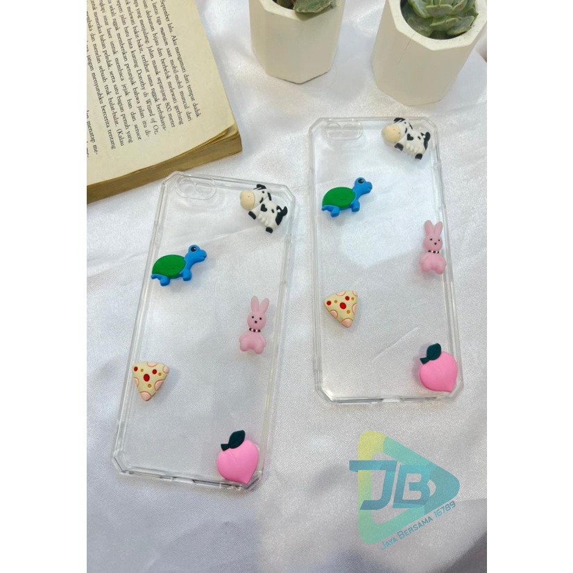 Y022 CLEAR CASE SOFTCASE CLEAR JELLY KARAKTER 3D CUTE XIAOMI REDMI 8 9 9A 9C NOTE 8 9 10 PRO JB5330