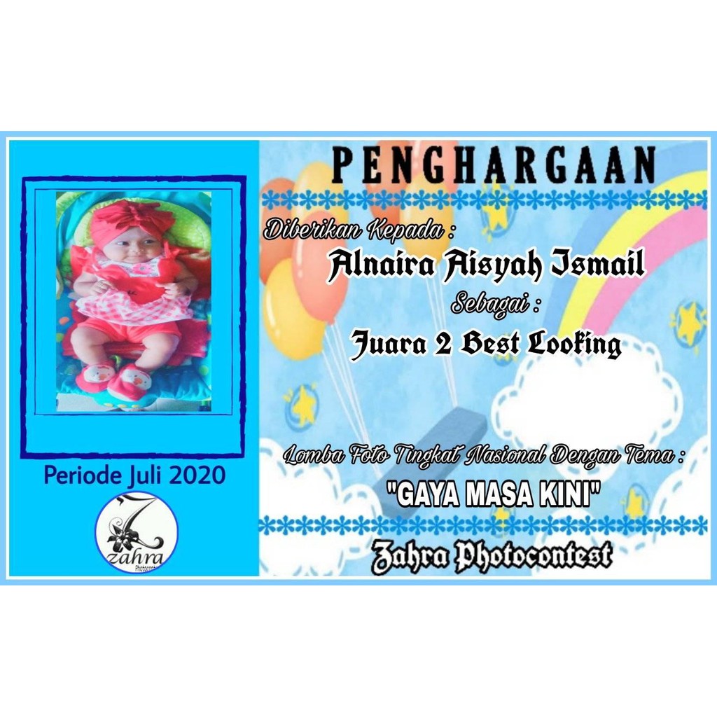 

PIAGAM PENGHARGAAN KERTAS LAMINATING