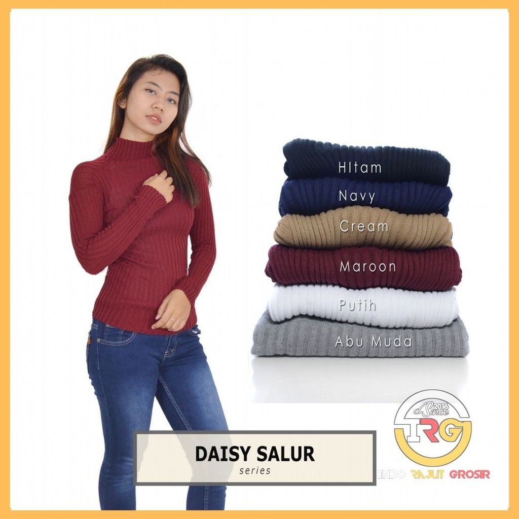 DISCOUNT - DAISY SALUR / SWEATER WANITA / TURTLENECK  WANITA / SWEATER TURTLENECK / SWEATER WANITA / ATASAN