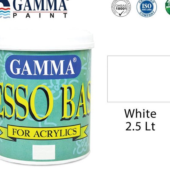 Gamma GESSO BASE - WHITE - Cat Tembok Semi Gloss 2.5L