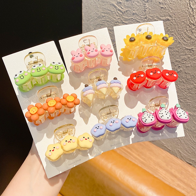 Kartun Buah Lucu Kecil Bunga daisy Jepit Rambut Korea scratch clip fashion Anak Aksesoris Rambut