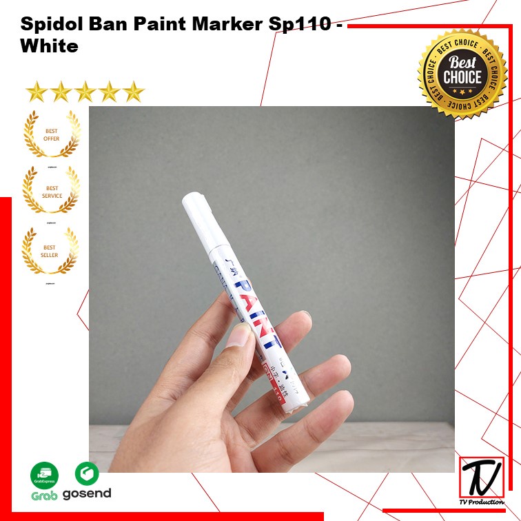 Spidol Ban Mobil Motor Paint Marker - White