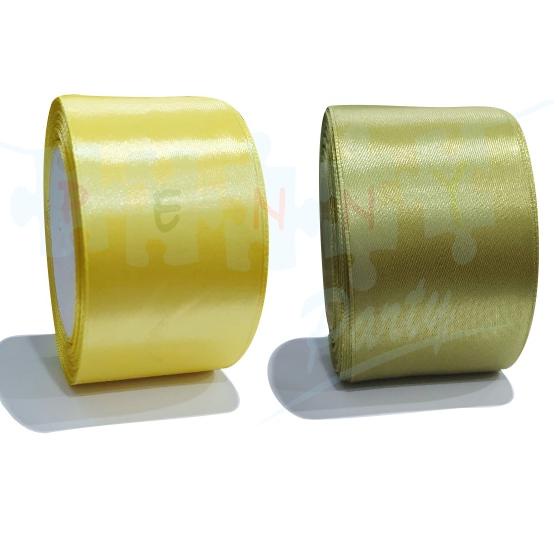 

TERLARIS Pita Kain Satin 5cm 2" inci Pita Polos Rol 20yard +-18meter Ready Banyak Warna terbaik