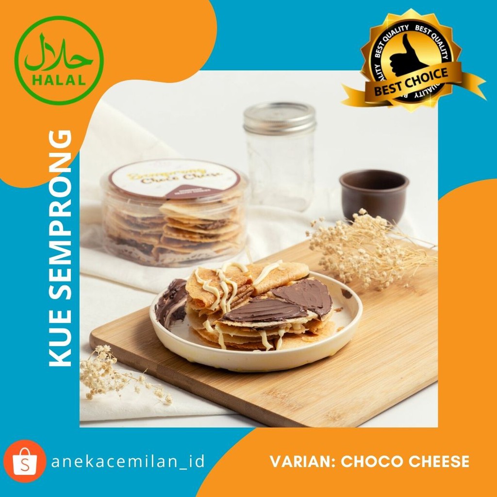 

Kue Semprong kekinian varian choco cheese / coklat keju