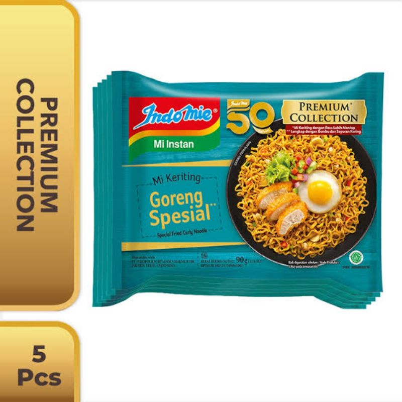 Indomie Mi Keriting Goreng Spesial 5 Bungkus