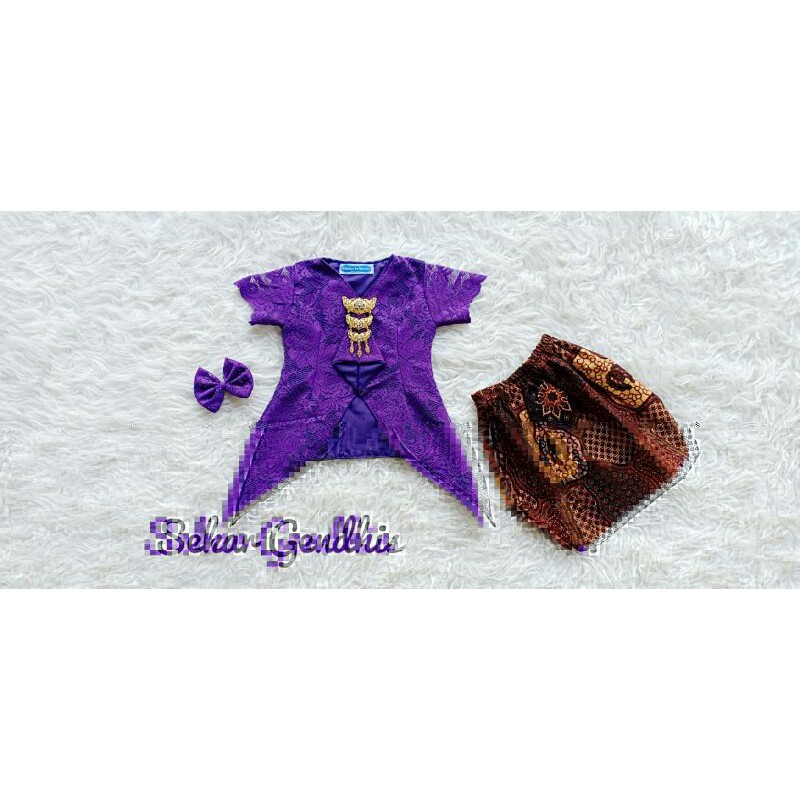 KEBAYA SEKAR GENDIS UNGU TUA