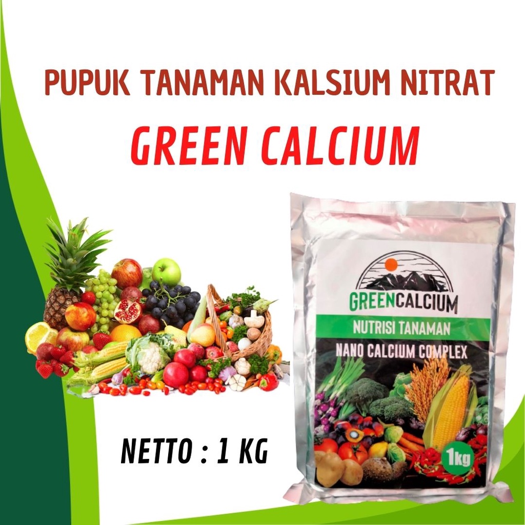 GREEN CALCIUM nitrat tahan serangan jamur, Pupuk Kalsium untuk pertumbuhan akar tanaman porang