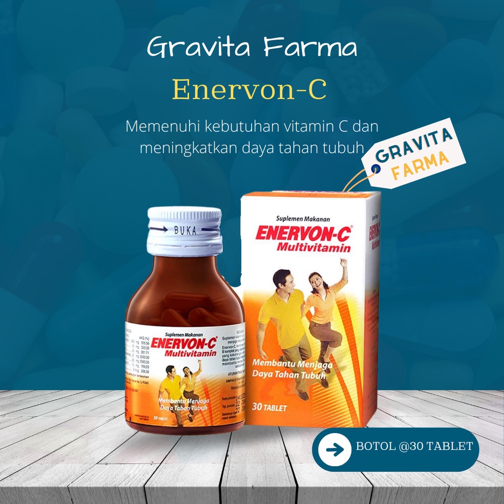 Enervon-C Botol (Isi 30 tab) - vitamin C
