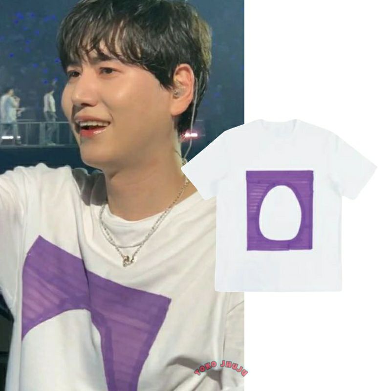 Kaos Kyuhyun Super Junior HAND DRAWING EGG PURPLE super show suju