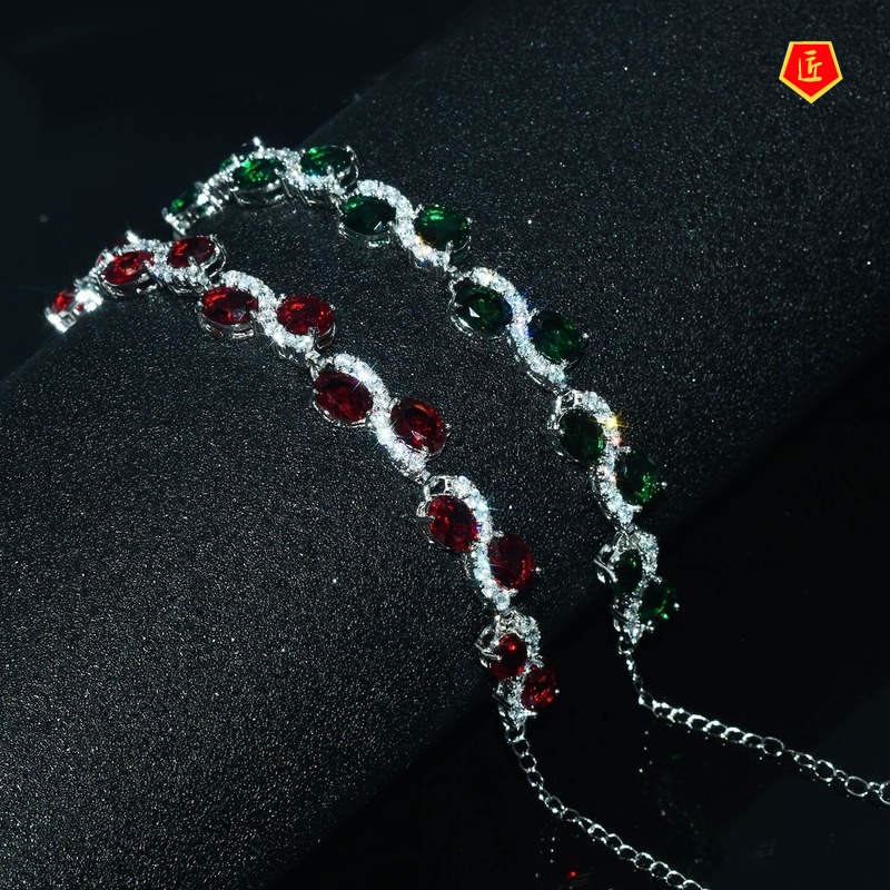 [Ready Stock]Luxury Fashion Natural Ruby Bracelet