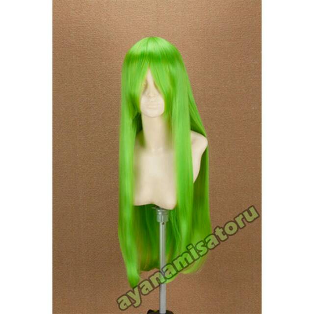 Wig Base long 80cm Golden Green Ayanamisatoru cosplay wig import