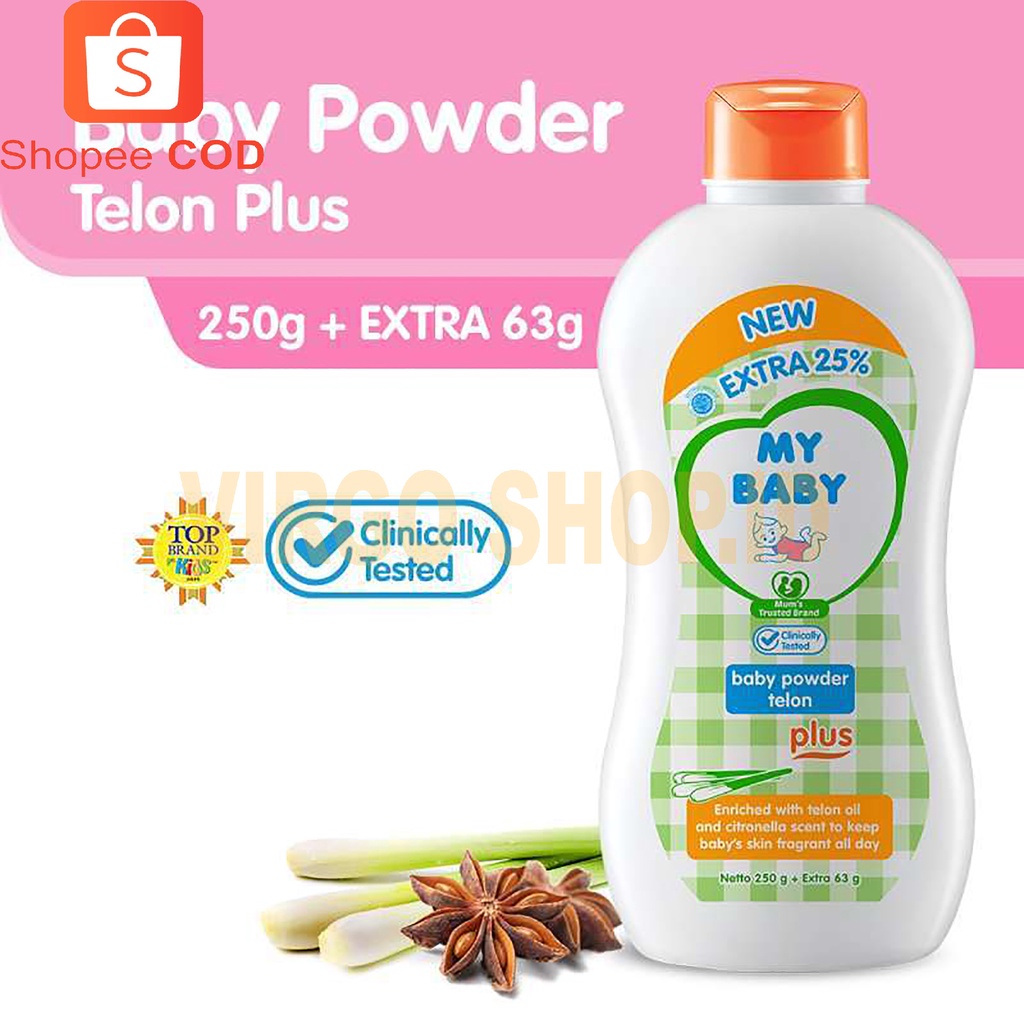 Bedak Bayi My Baby Powder 250g + 63g / My Baby / Perlengkapan Mandi Bayi / Bedak My Baby / Perlengkapan Bayi / Perlengkapan Mandi / My Baby Powder / Bedak Bayi My Baby / Perlengkapan Bayi