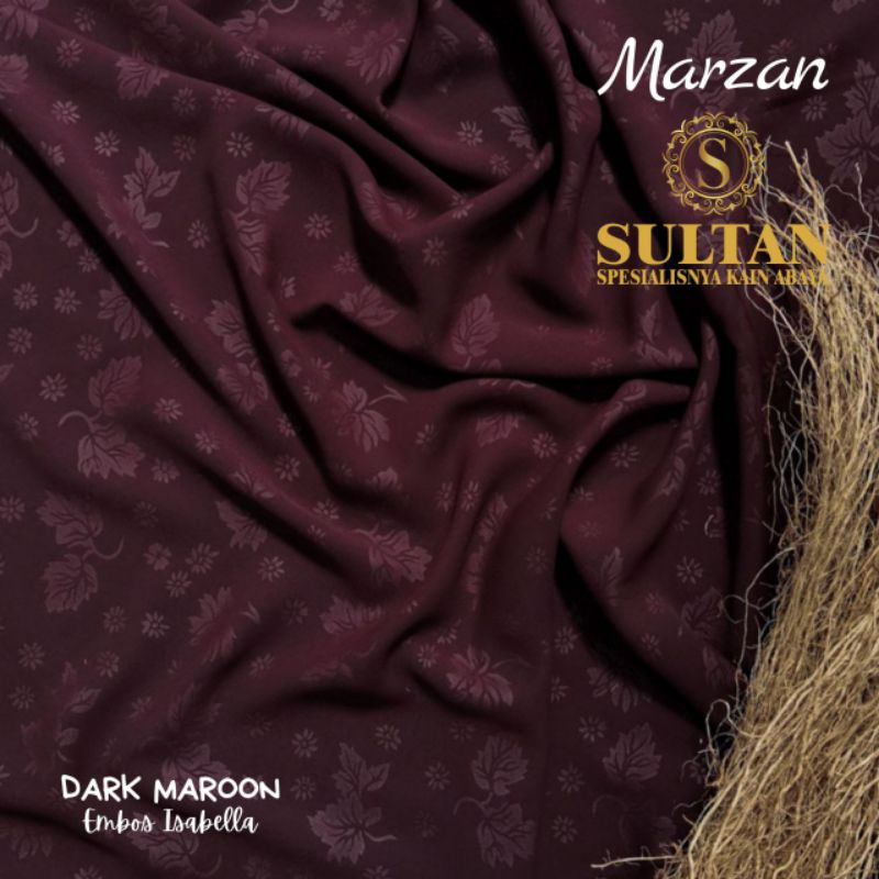 50M EMBOS ISABELLA MARZAN DARK MAROON ANTI UV KAIN SULTAN