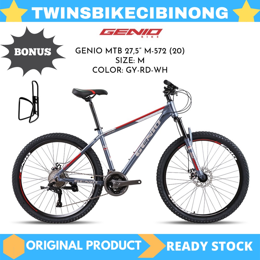 [EKA JAAYA SEPEDA] Sepeda Gunung MTB GENIO 27,5 M 572 2 x 9 speed FORK LOCK