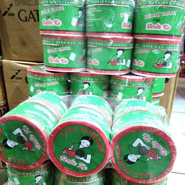 TALC POWDER / TALK HIJAU Berbie ku 100gr New Packing