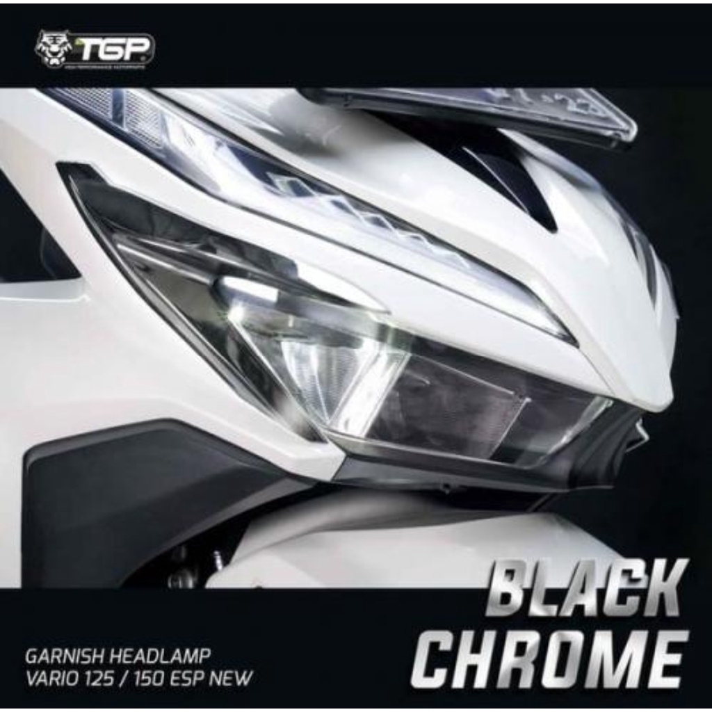 Garnish Lampu Depan Vario 125 / 150 / FI ESP New Chrome Honda TGP