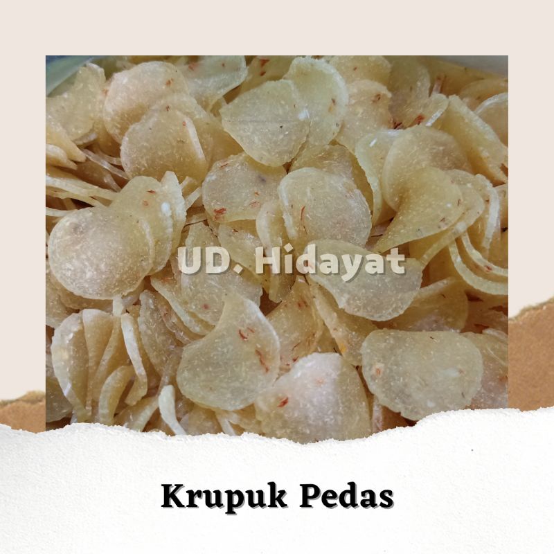 

KERUPUK MENTAH PEDAS SUPER REPACK Kemasan EKONOMIS