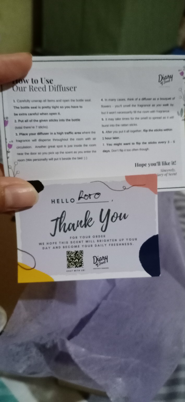 Reed Diffuser Serene Lullaby 50ml - Diary Of Scent