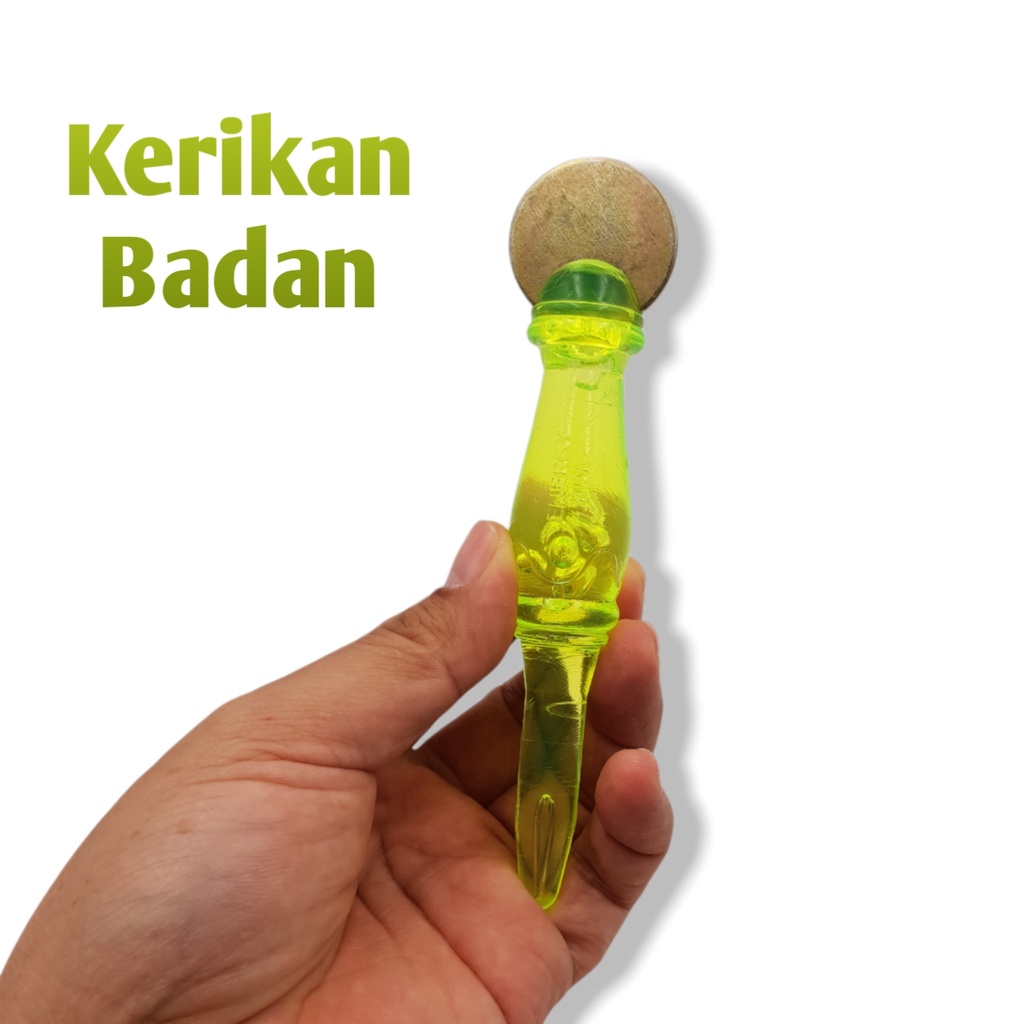 Alat Kerokan Koin Handle 2 in 1  / Kerikan Badan /Alat Untuk Masuk Angin Kerik &amp; Totok/Alat Bantu Kerok Kerokan / 2 in 1 Multicolor Tidak Sakit Tidak Tajam