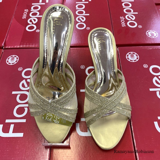Samarinda/ FLADEO SANDAL PESTA WANITA/ LDF479-1IIGLD/ SANDAL HAK TINGGI