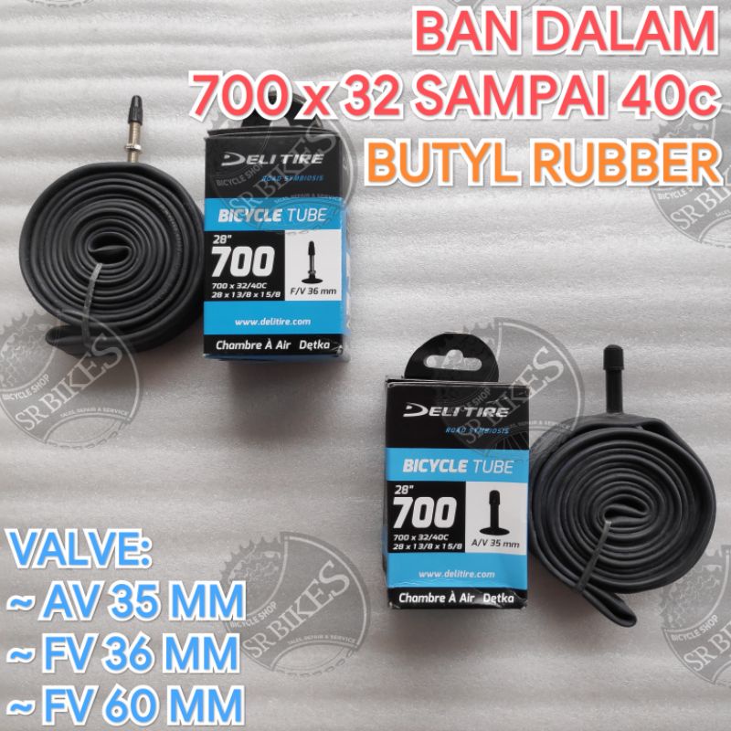 Ban Dalam 700 x 32 / 40c Sepeda Roadbike Hybrid Gravel. DELI TIRE