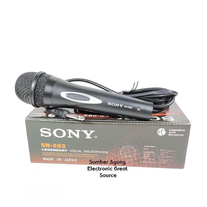 Mic Sony SN203 203 Professional Dynamic Microphone Mik Menyayi Vokal