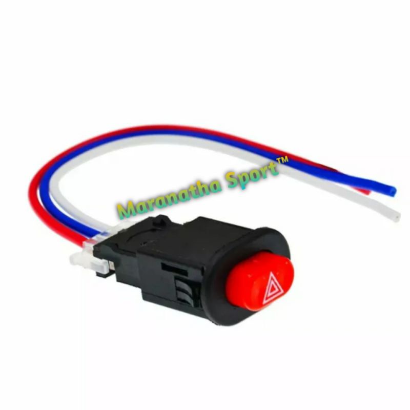 Saklar Tombol Switch HAZARD On Off Lampu Motor Mobil