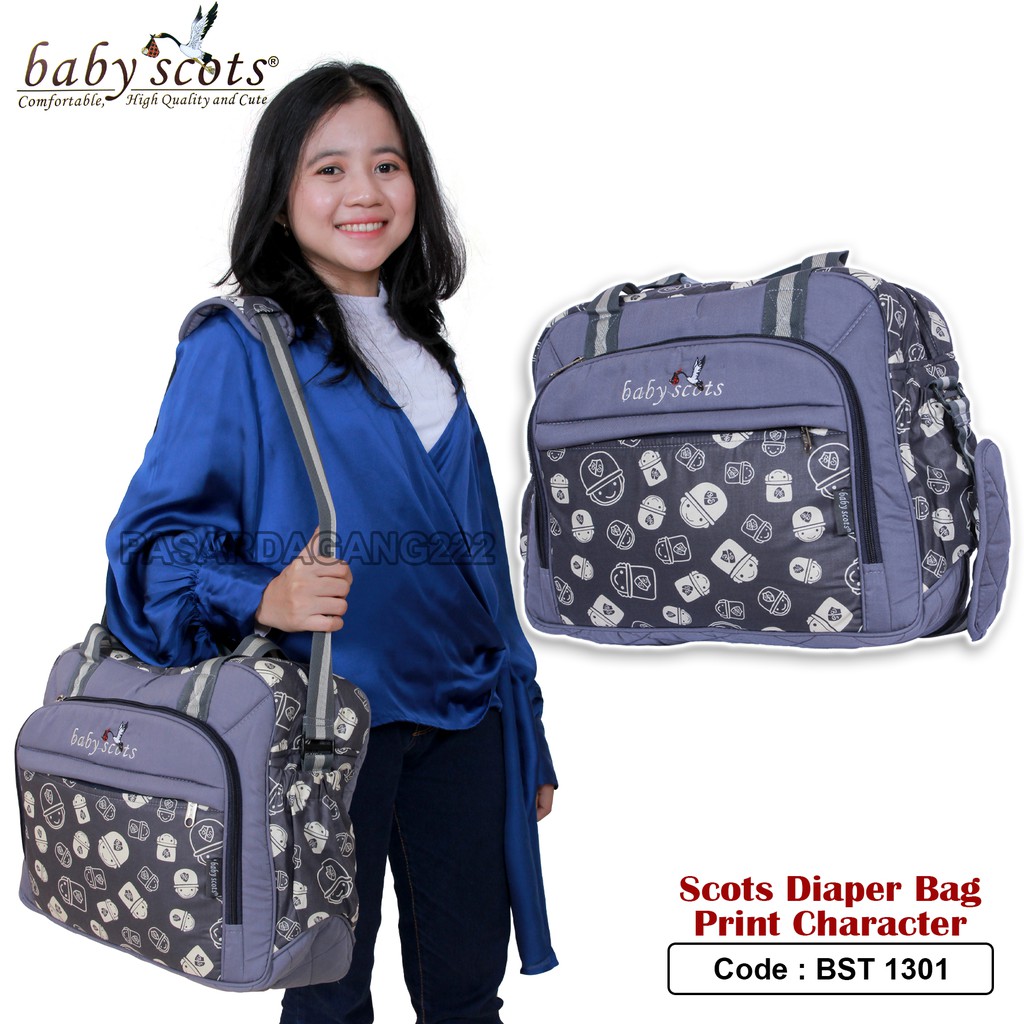 BABY SCOTS TAS BESAR PRINT CHARACTER BST1301