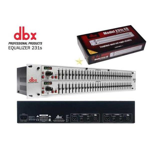 equalizer eq DBX 231 XS silver edition   stereo 2 x 31 band