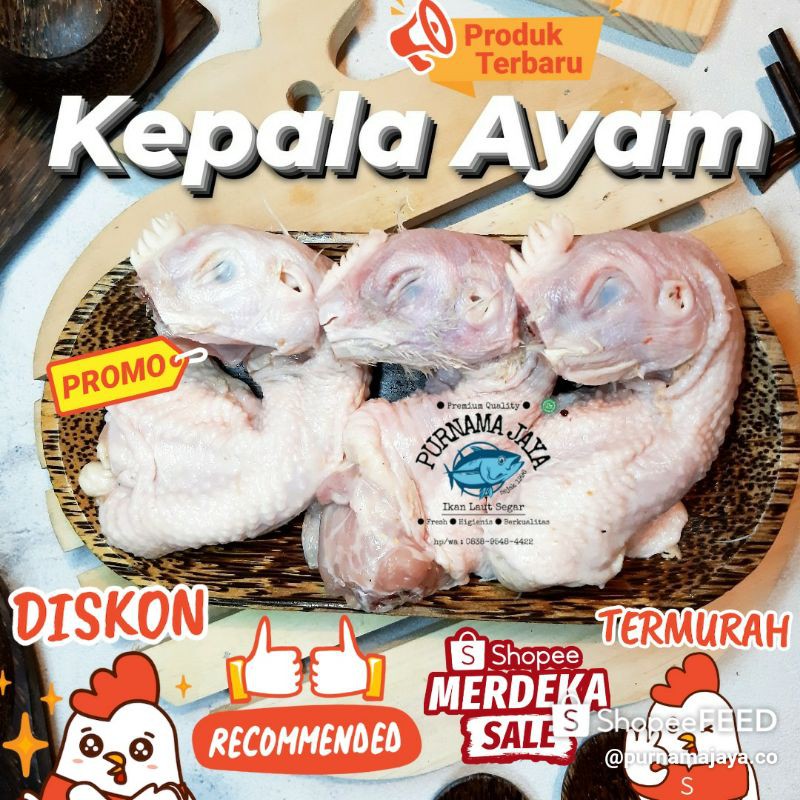 

Kepala Ayam Fresh Segar 1kg (Bandung)