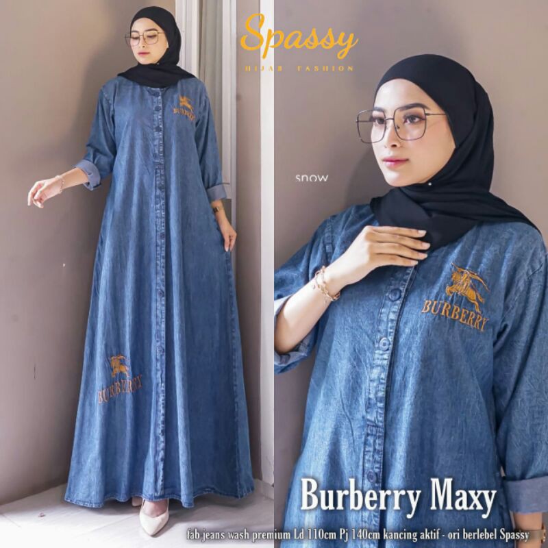 gamis jeans/ gamis spassy