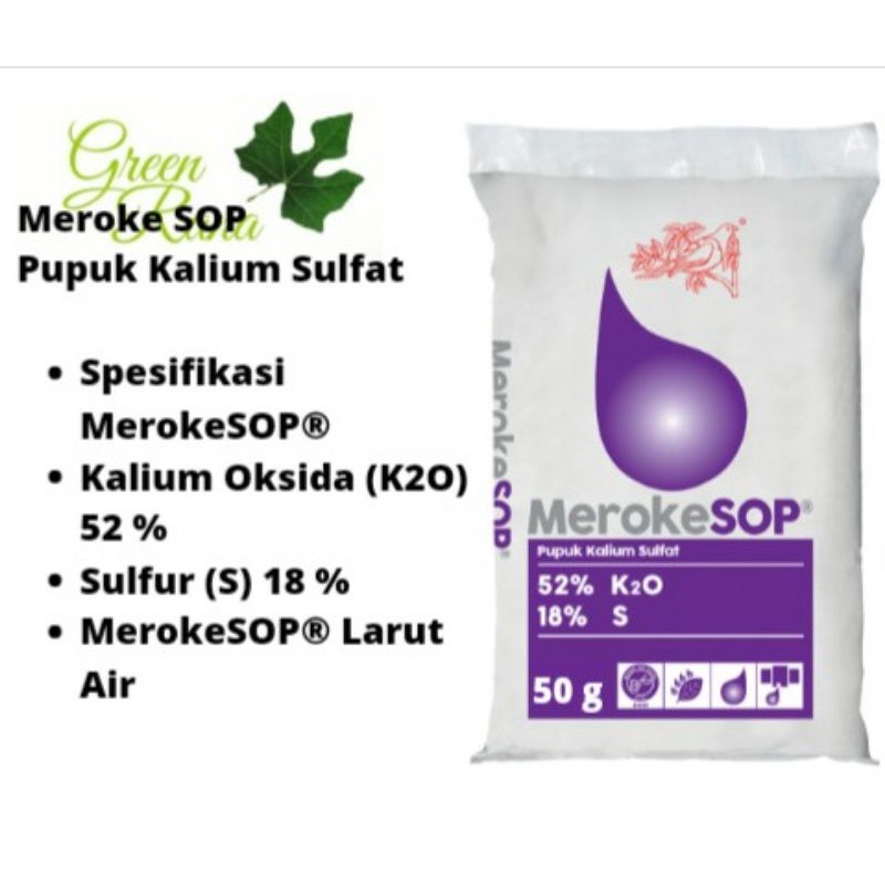 SOP MEROKE/PUPUK MEROKE SOP/PUPUK KALIUM DAN SULFUR 50G