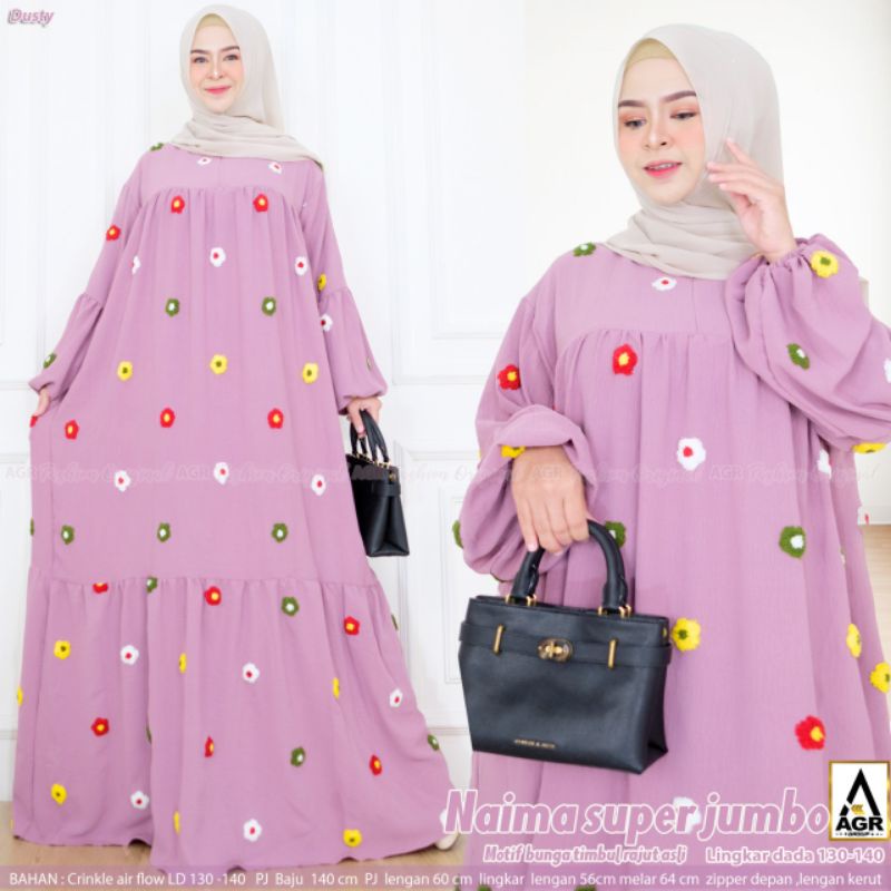 gamis LD130  NAIMA SUPER JUMBO ORI AGR