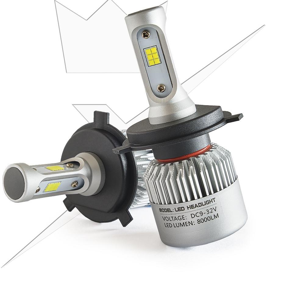 [PRODUK GGR99] ( 2pcs ) [ORIGINAL 100%] Lampu Mobil S2 LED H4 72w COB ADA KIPASNYA / Lampu Mobil / L