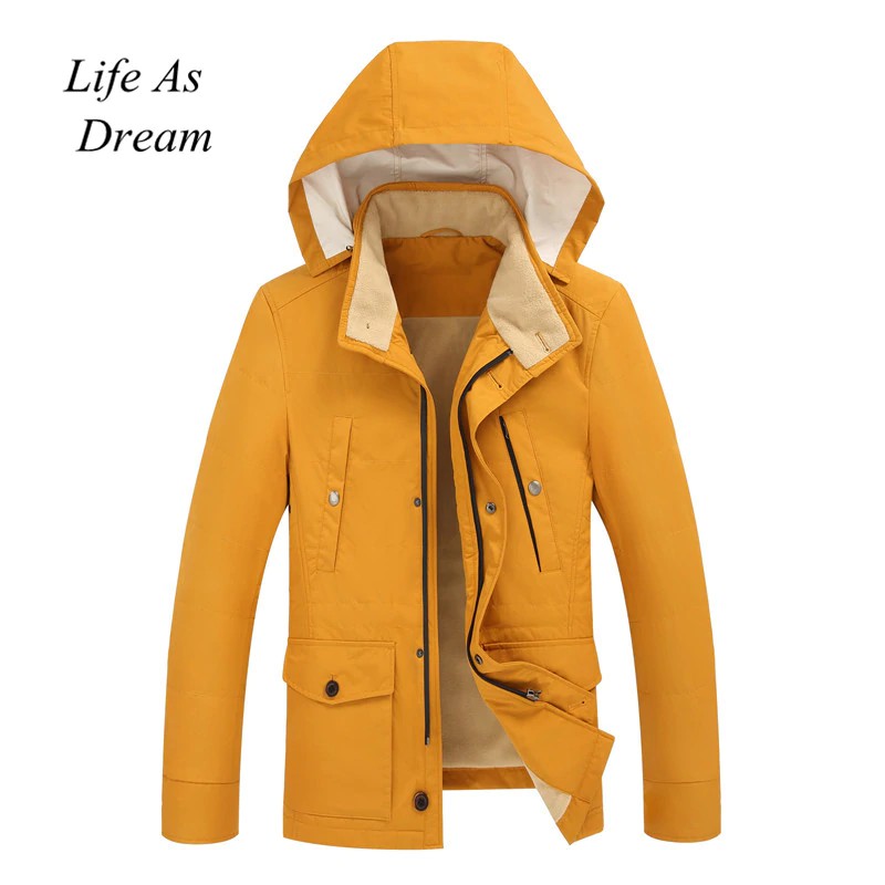 TERLARIS 2019 New Winter Yellow Bomber Jacket Men Streetwear Hip Hop Slim Fit Pilot Bomber Jacket