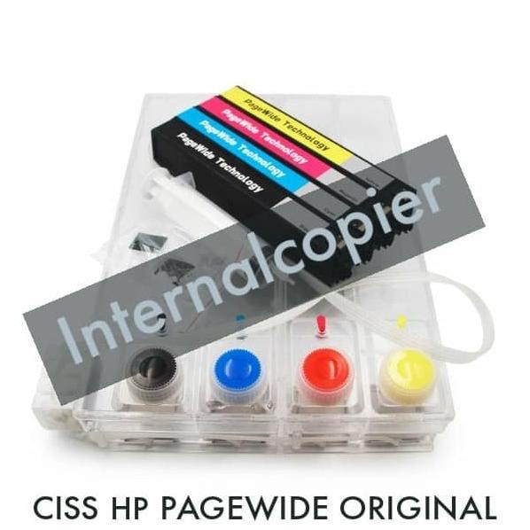 Ciss Modif Tabung Infus Chip 4 Warna Hp Pagewide Pro 477Dn 477Dw 452Dn Original