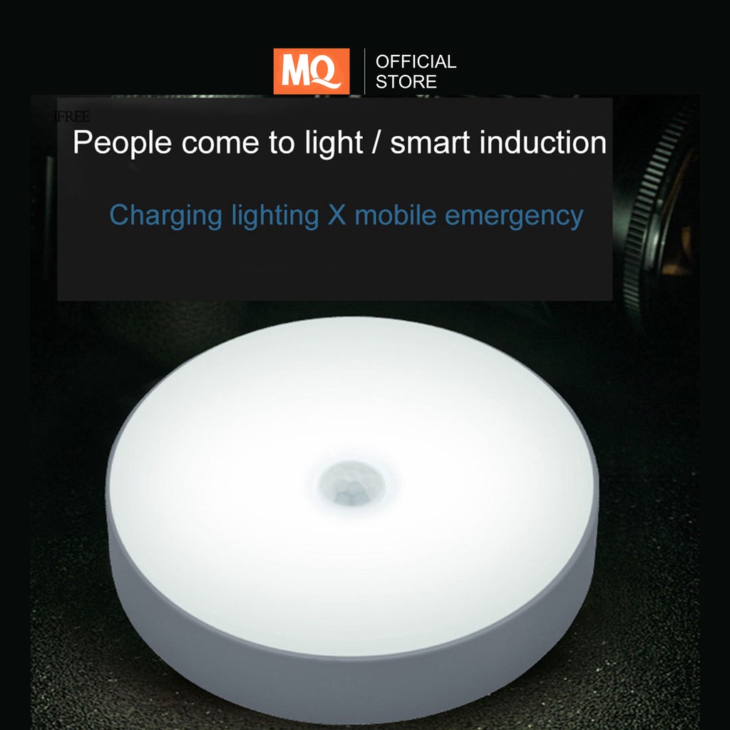 MQ Touching LED Night Light USB Charging Stepless Dimming Magnetic Smart Night Lamp lampu tidur