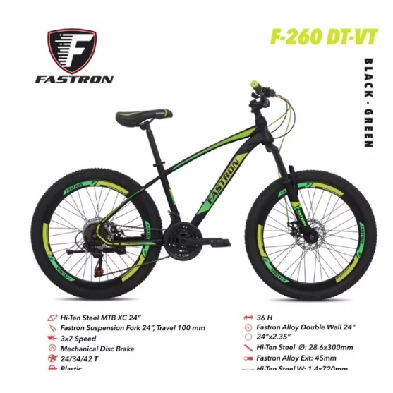 SEPEDA GUNUNG MTB 24 FASTRON F260 DT