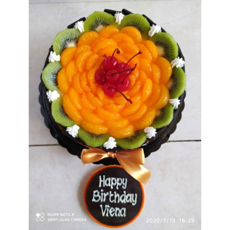 

PROMO !!! ICE CREAM TART, Model Fruit Tart G, 18 cm, Tart Dalamnya 100% Ice Cream Tanpa Kue