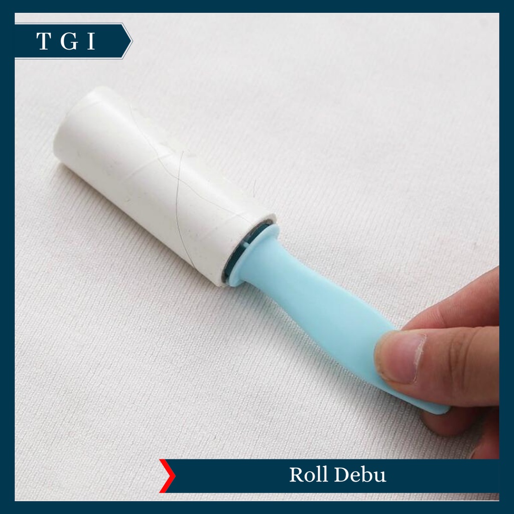 TGI - PENGANGKAT DEBU KOTORAN DARI BAJU SOFA KAIN GORDEN | PENGANGKAT BULU ATAU RAMBUT YANG MENEMPEL | MINI ROLL PEMBERSIH DEBU DAN BULU KUCING BAJU SOFA | STICKY ROLLER